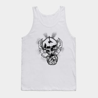 Skull Art Design, Karma fucks everyone Tank Top